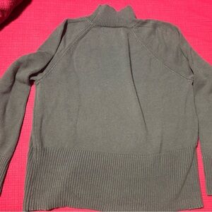 LOFT green mock neck  Sweater